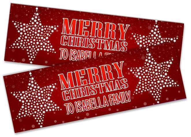 Personalised Banner Christmas Design Party Decoration 17