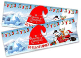 Personalised Banner Christmas Design Party Decoration 14