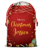Personalised Christmas Sack Santa Bag Xmas Boy Girl Gift Stocking Bag 9