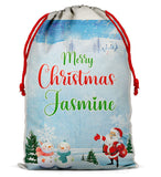 Personalised Christmas Sack Santa Bag Xmas Boy Girl Gift Stocking Bag 11