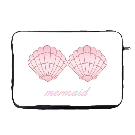 Pink Mermaid Shell Laptop Case Sleeve Tablet Bag Chromebook Sleeve Gift