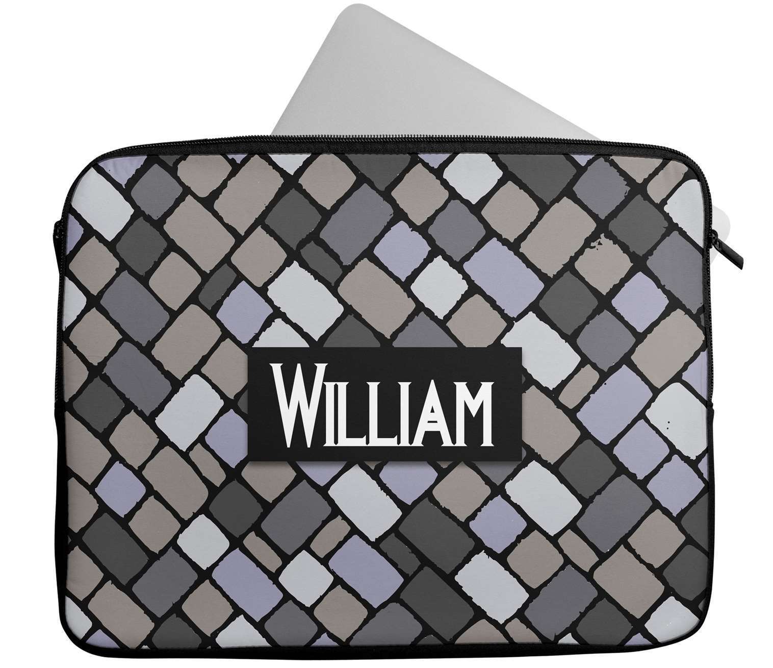Personalised Any Name Patterned Design Laptop Case Sleeve Tablet Bag 26