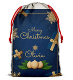 Personalised Christmas Sack Santa Bag Xmas Boy Girl Gift Stocking Bag 14