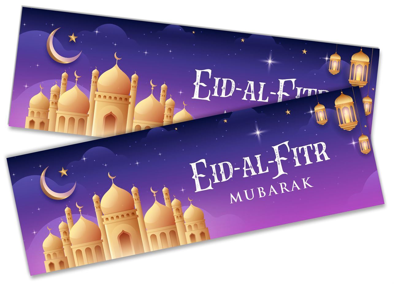 Eid Mubarak Banners Children Kids Adults Party Decoration idea 266