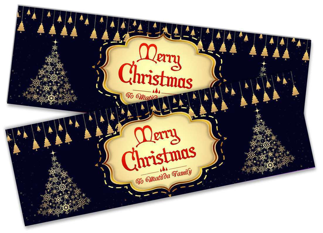 Personalised Banner Christmas Design Party Decoration 14