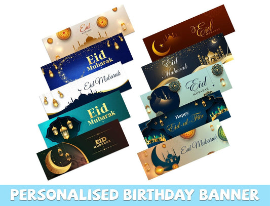 Eid Mubarak Banners Children Kids Adults Party Decoration idea 264
