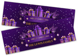 Personalised Banner Christmas Design Party Decoration 11