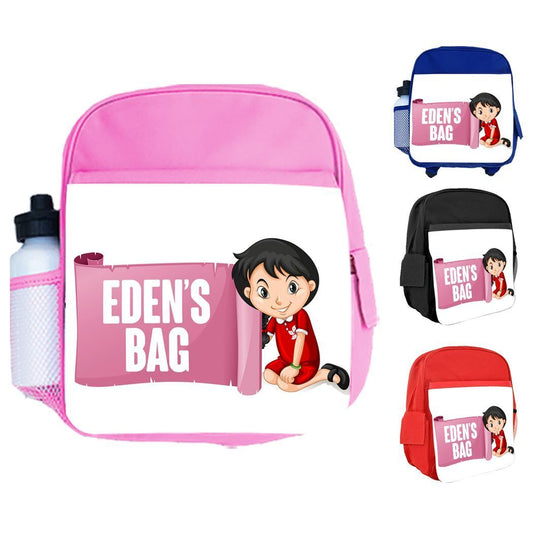 Personalised Kids Backpack Any Name Generic Design Boys Girls kid School Bag 52