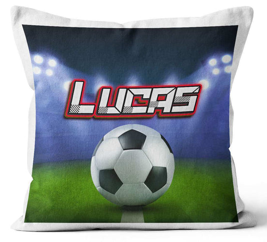 Personalised Any Name Football Design Cushion Printed Birthday Gift 81