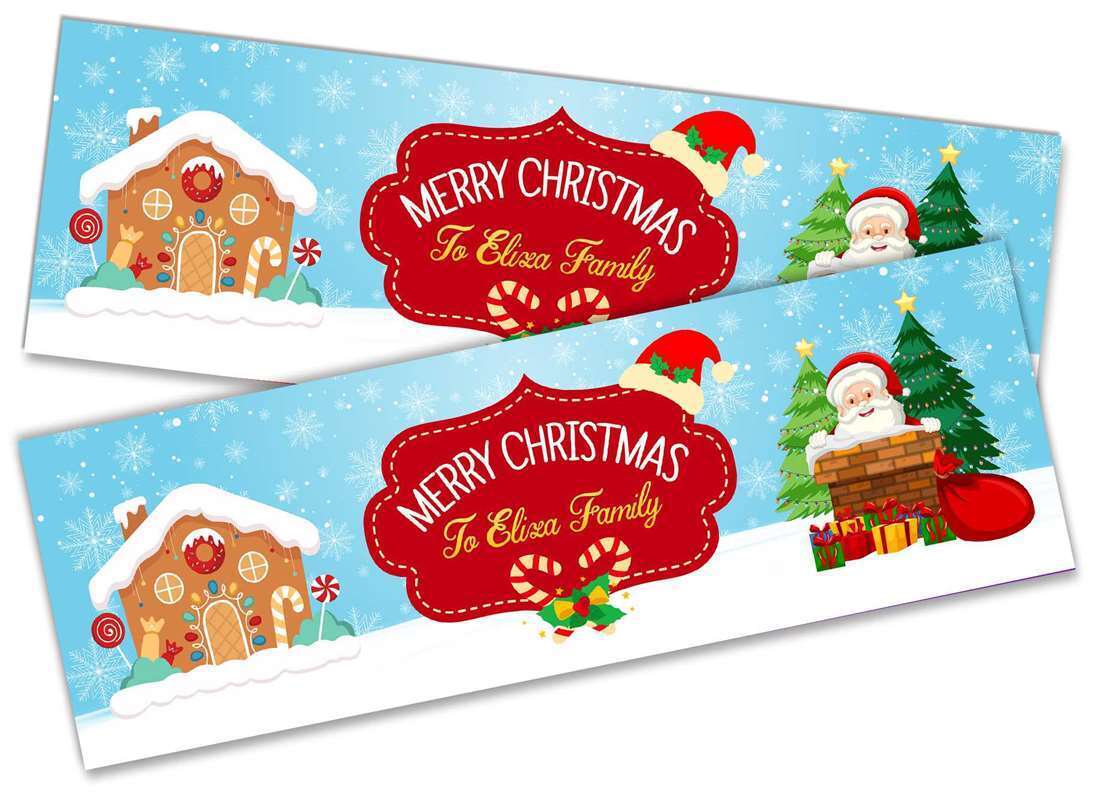 Personalised Banner Christmas Design Party Decoration 11