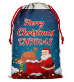 Personalised Christmas Sack Santa Bag Xmas Boy Girl Gift Stocking Bag 13