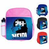 Personalised Kids Backpack Any Name Gaming Boys Girls Children School Bag 7