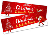 Personalised Banner Christmas Design Party Decoration 11