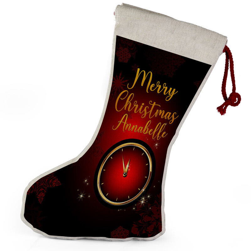 Personalised Any Name Christmas Stocking Tree Decoration Gift Present 4