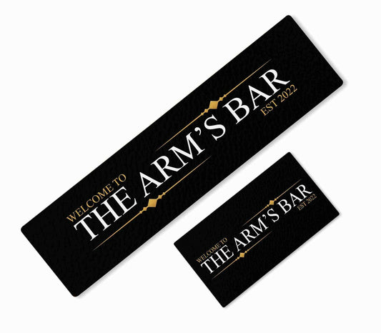 Personalised Any Text Beer Mat Label Bar Runner Ideal Home Pub Cafe Occasion 229