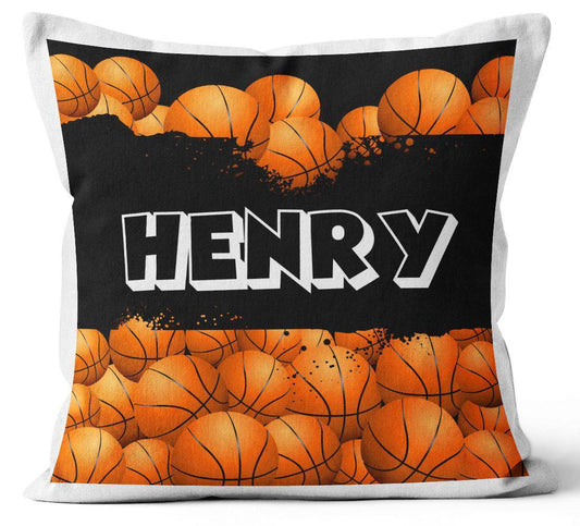 Personalised Any Name Basketball Design Cushion Printed Birthday Gift 613