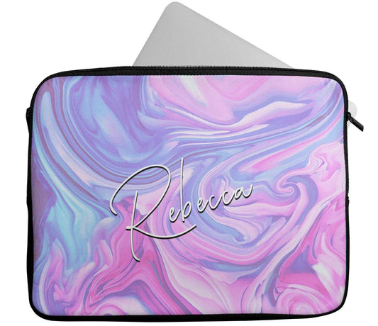 Personalised Any Name Paint Design Laptop Case Sleeve Tablet Bag Chromebook 18