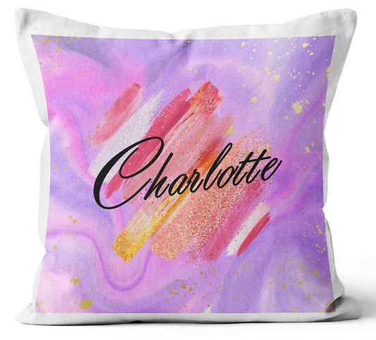 Personalised Any Name Abstract Design Cushion Printed Birthday Gift 54