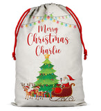 Personalised Christmas Sack Santa Bag Xmas Boy Girl Gift Stocking Bag 6