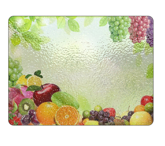 Fruit Glass Chopping Board Any Text Image Logo