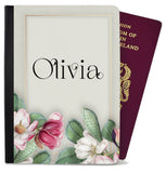 Personalised Floral Children Passport Cover Holder Any Name Holiday Accessory 7