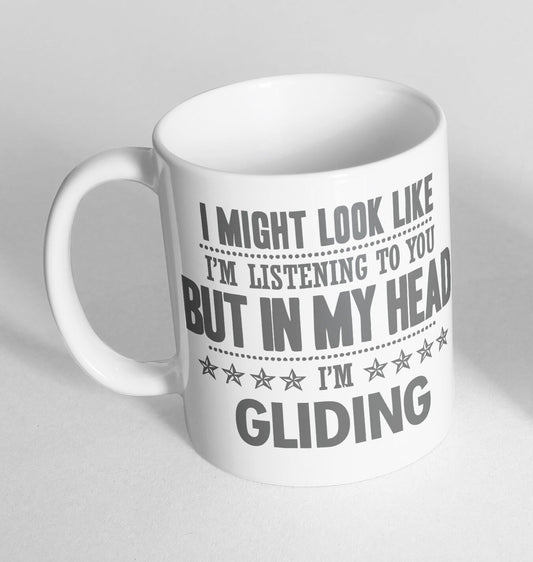Listening Gliding Printed Cup Ceramic Novelty Mug Funny Gift Coffee Tea
