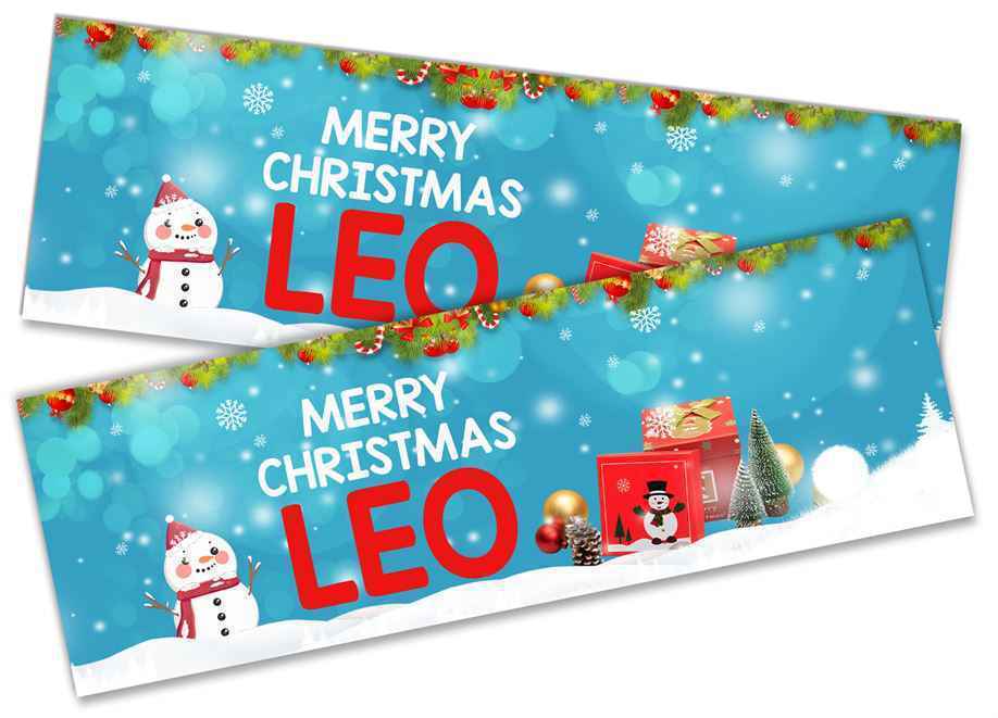 Personalised Banner Christmas Design Party Decoration 9