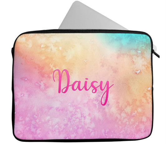 Personalised Any Name Marble Design Laptop Case Sleeve Tablet Bag 42
