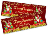 Personalised Banner Christmas Design Party Decoration 12