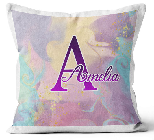 Personalised Any Name Abstract Design Cushion Printed Birthday Gift 658