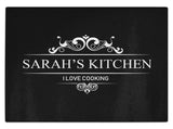 Personalised Any Name Kitchen Glass Chopping Board Item Gift 9