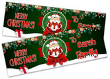 Personalised Banner Christmas Design Party Decoration 13