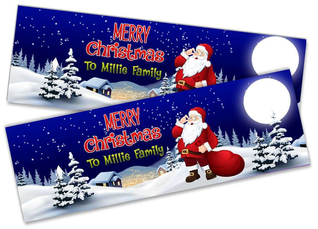 Personalised Banner Christmas Design Party Decoration 13