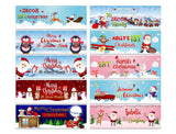 Personalised Banner Christmas Design Party Decoration 15