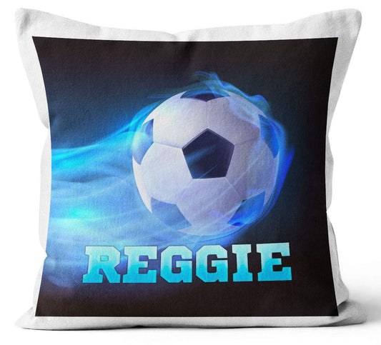Personalised Any Name Football Design Cushion Printed Birthday Gift 727