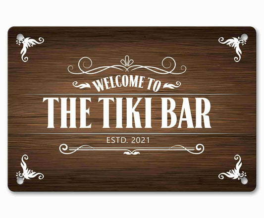 Personalised Bar Sign Any Name Garden Plaque Gift Bar Pub Backyard Bar Sign 136
