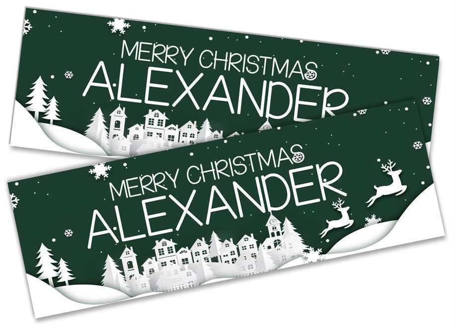 Personalised Banner Christmas Design Party Decoration 9
