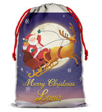 Personalised Christmas Sack Santa Bag Xmas Boy Girl Gift Stocking Bag 7