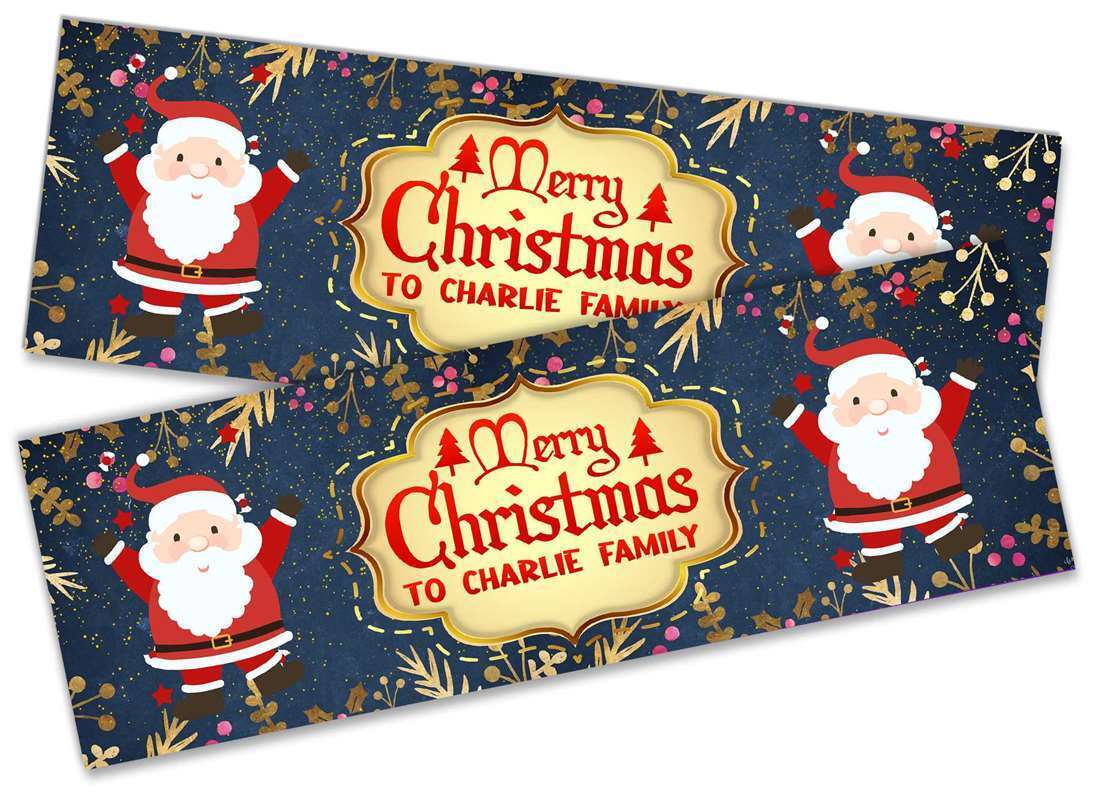 Personalised Banner Christmas Design Party Decoration 14