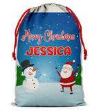 Personalised Christmas Sack Santa Bag Xmas Boy Girl Gift Stocking Bag 13