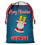 Personalised Christmas Sack Santa Bag Xmas Boy Girl Gift Stocking Bag 13