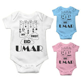 Personalised Eid Baby Vest Baby grow Little baby body suit 24