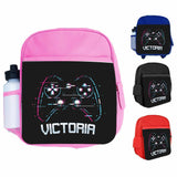 Personalised Kids Backpack Any Name Gaming Boys Girls Children School Bag 2