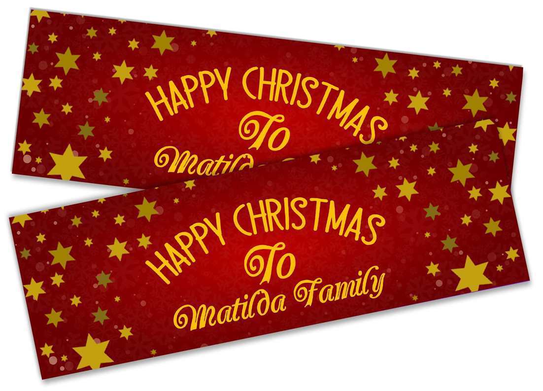 Personalised Banner Christmas Design Party Decoration 14