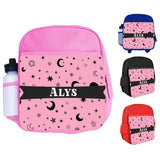 Personalised Kids Backpack Any Name Generic Design Boys Girls kid School Bag 46
