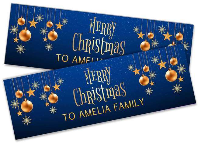 Personalised Banner Christmas Design Party Decoration 16