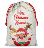 Personalised Christmas Sack Santa Bag Xmas Boy Girl Gift Stocking Bag 13