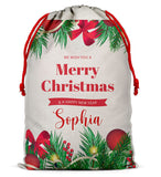 Personalised Christmas Sack Santa Bag Xmas Boy Girl Gift Stocking Bag 6