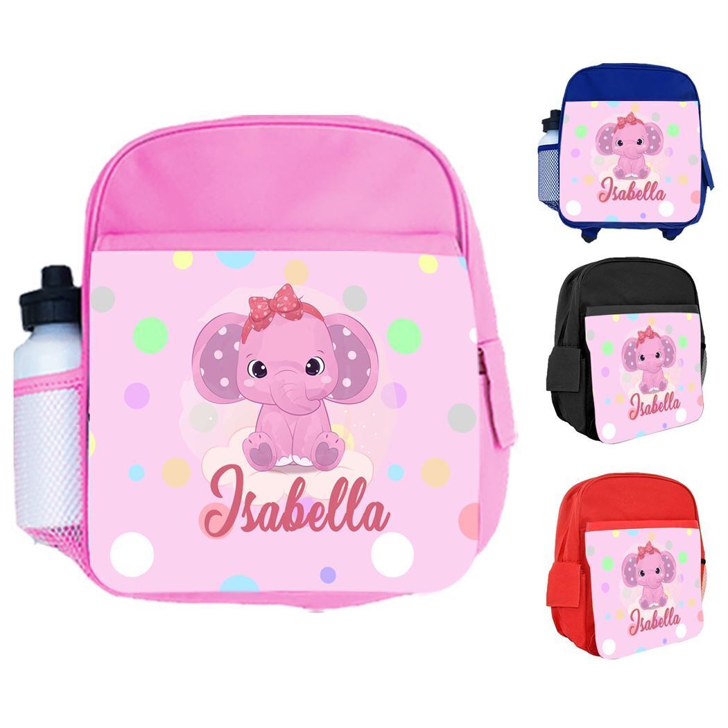 Personalised Kids Backpack Any Name Generic Design Boys Girls kid School Bag 45