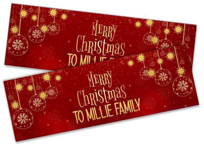 Personalised Banner Christmas Design Party Decoration 17